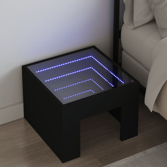 Sengebord Med Infinity Led-Lys 40X40X30 Cm
