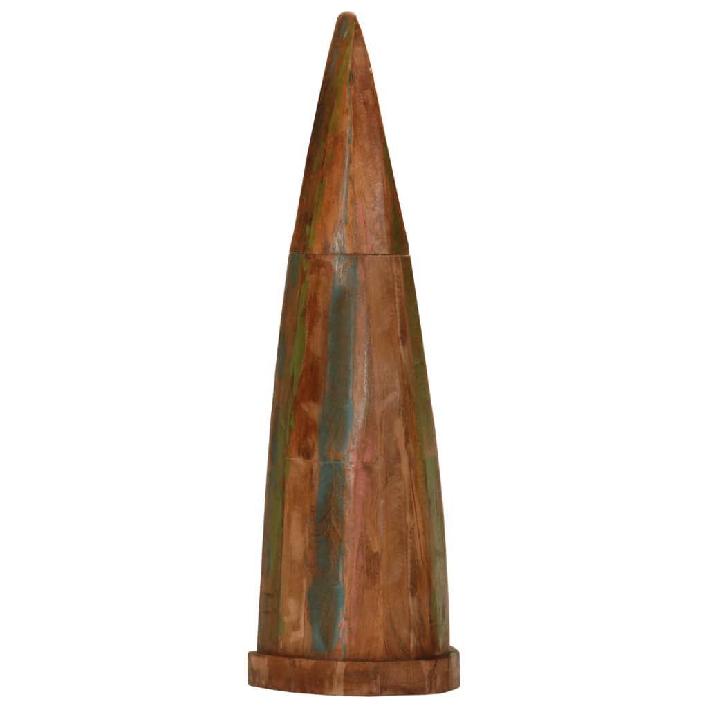 Reol 39X27X127 Cm Bådinspireret Massivt Genbrugstræ