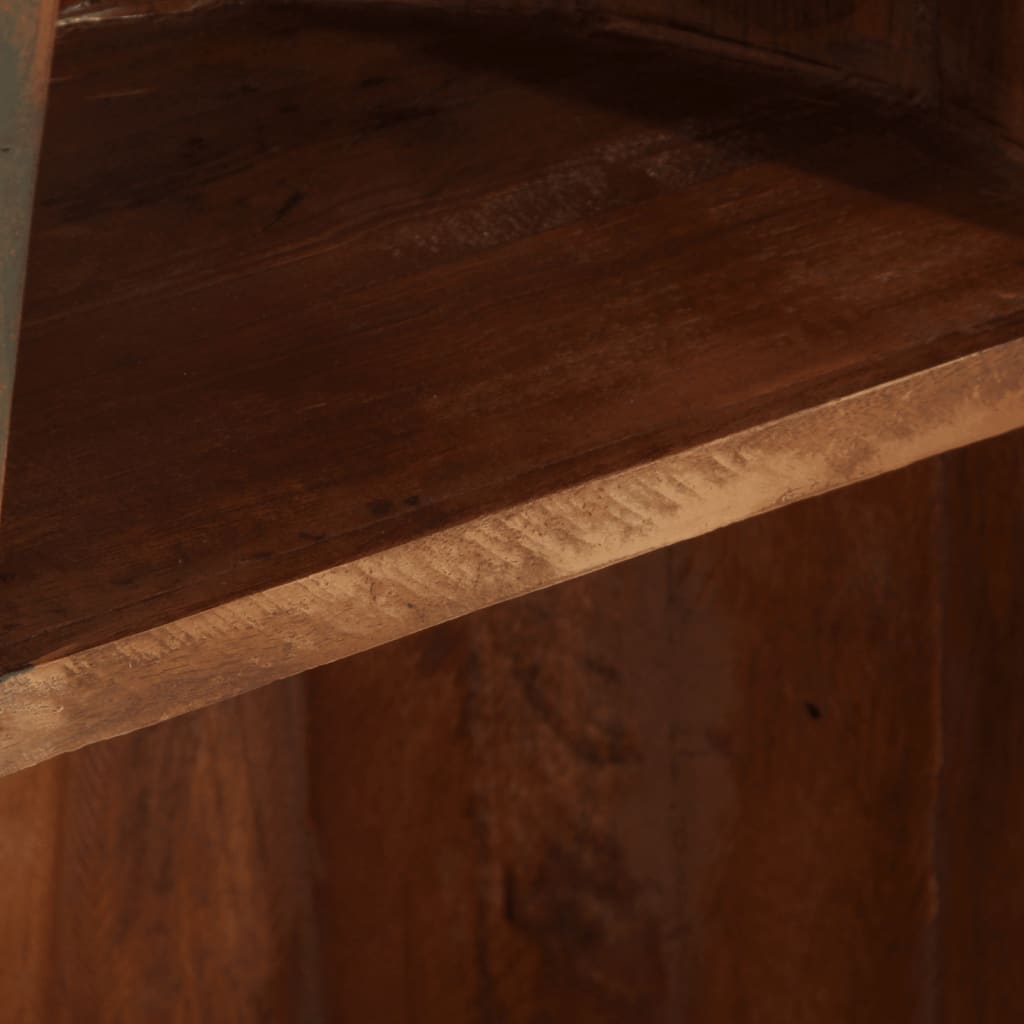 Reol 39X27X127 Cm Bådinspireret Massivt Genbrugstræ