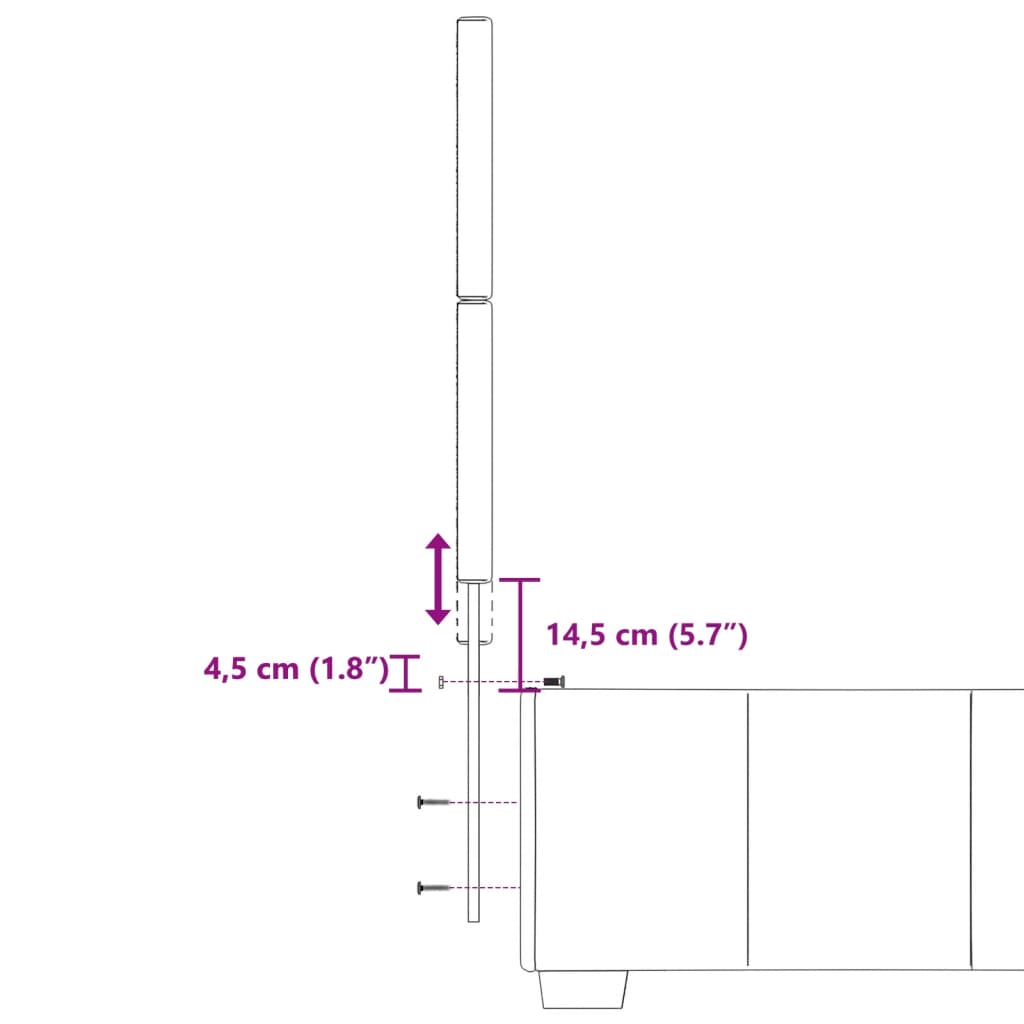 Kontinentalseng Med Madras 90x200 Cm Stof Mørkegrå - Billede 19