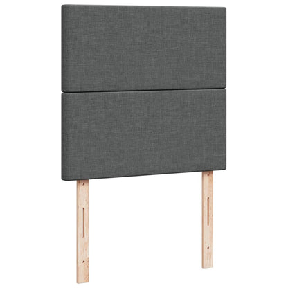 Kontinentalseng Med Madras 90x200 Cm Stof Mørkegrå - Billede 9