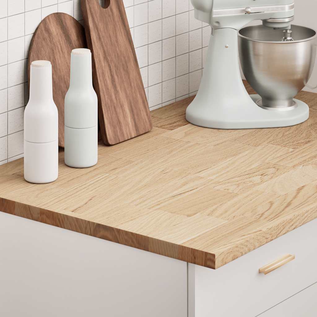 Køkkenbordplade Massivt Egetræ Rektangulær - Variant 4008998