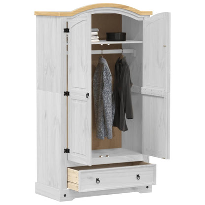Klædeskab Corona 102x52x186 Cm Massivt Fyrretræ - Billede 3