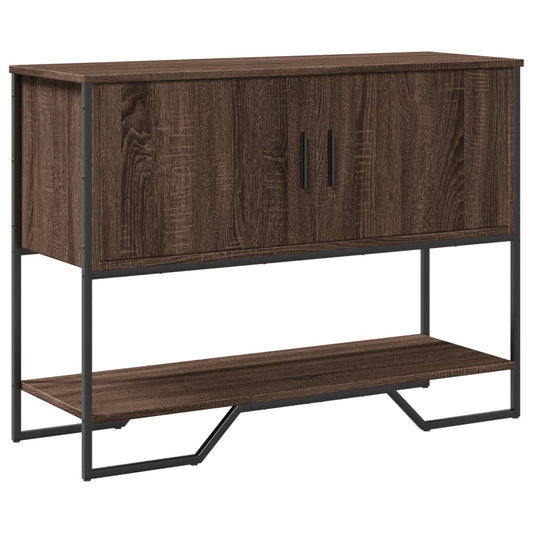 Konsolbord 100X35X74,5 Cm Konstrueret Træ Etræsfarve