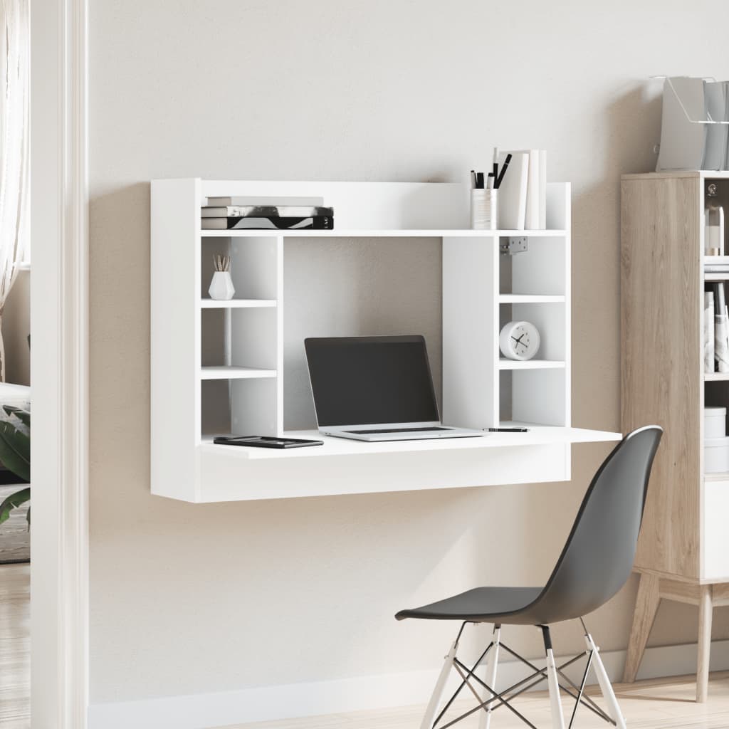 Væghængt Skrivebord 105X48X75 Cm Konstrueret Træ