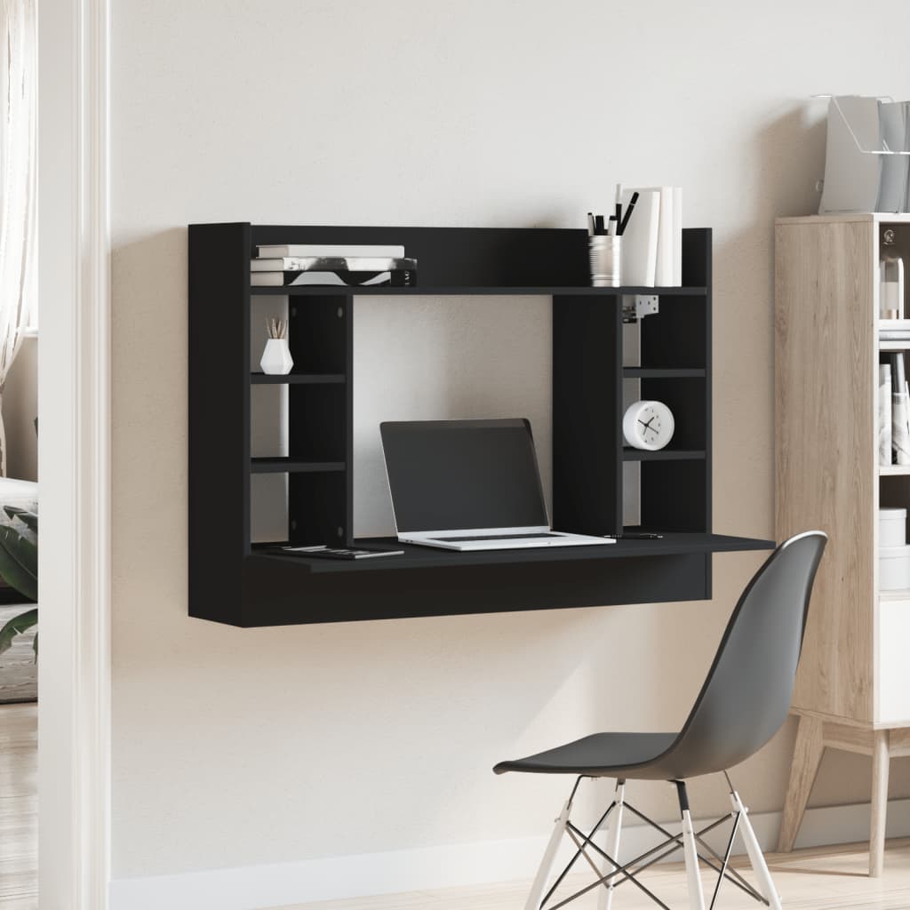 Væghængt Skrivebord 105X48X75 Cm Konstrueret Træ
