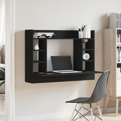 Væghængt Skrivebord 105X48X75 Cm Konstrueret Træ