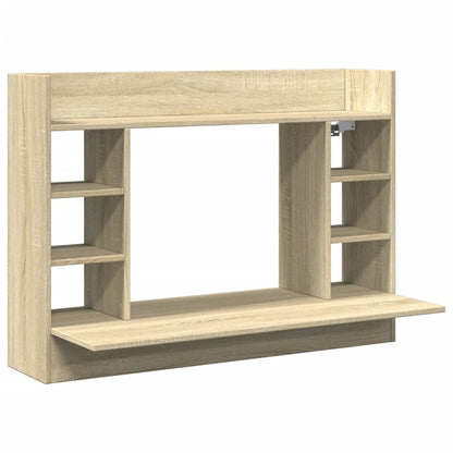 Væghængt Skrivebord 105X48X75 Cm Konstrueret Træ