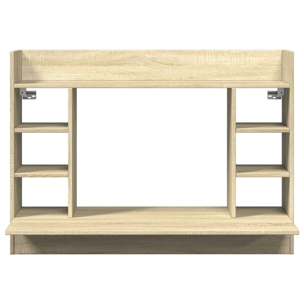 Væghængt Skrivebord 105X48X75 Cm Konstrueret Træ