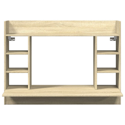 Væghængt Skrivebord 105X48X75 Cm Konstrueret Træ