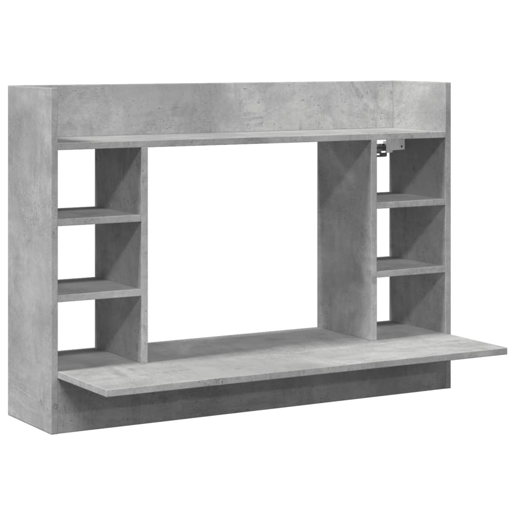 Væghængt Skrivebord 105X48X75 Cm Konstrueret Træ