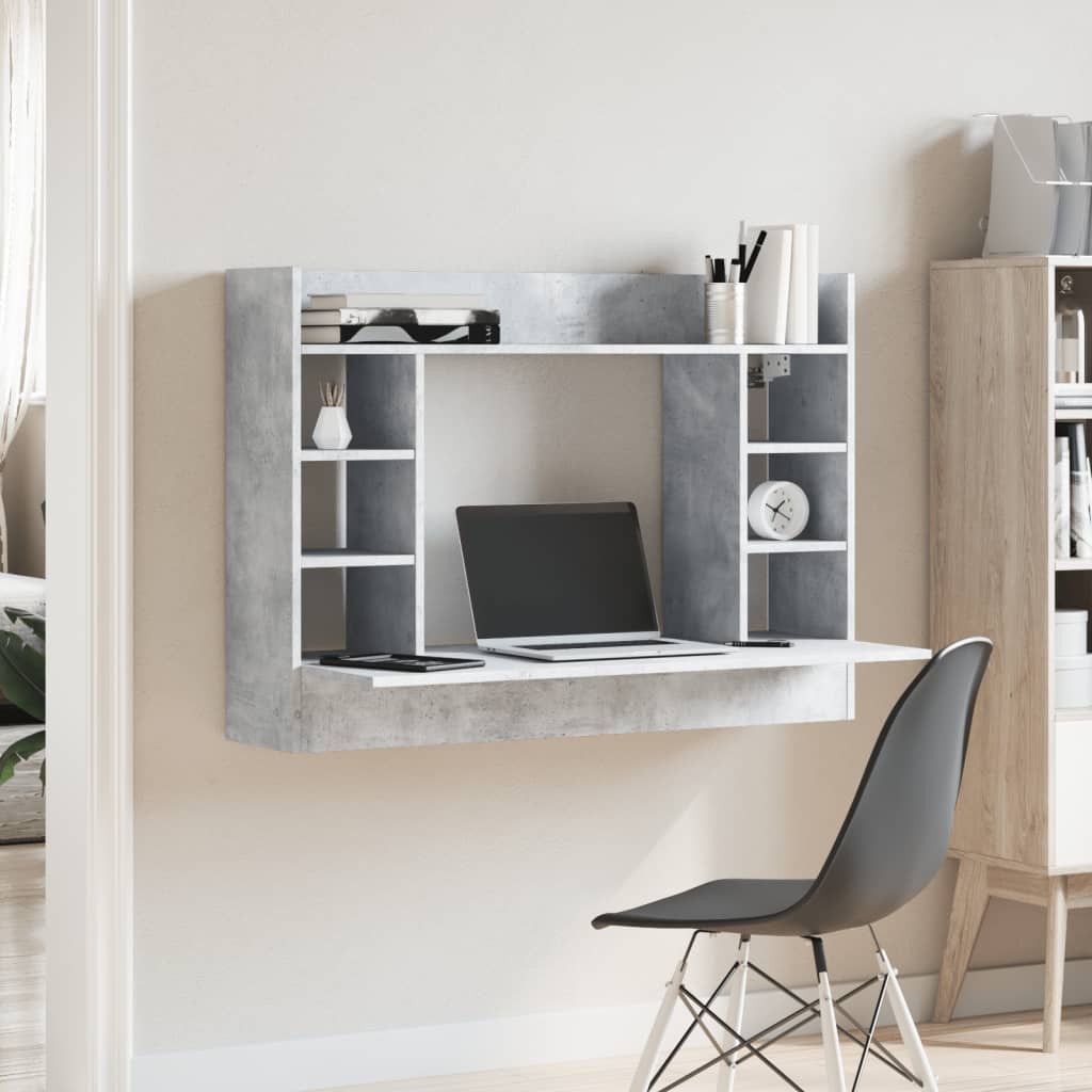 Væghængt Skrivebord 105X48X75 Cm Konstrueret Træ