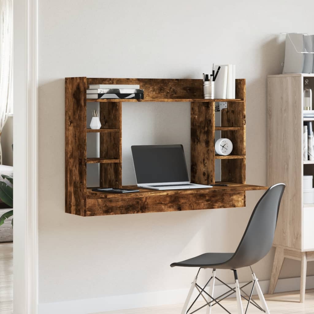 Væghængt Skrivebord 105X48X75 Cm Konstrueret Træ