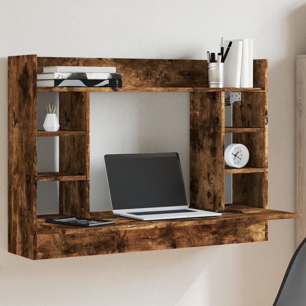 Væghængt Skrivebord 105X48X75 Cm Konstrueret Træ