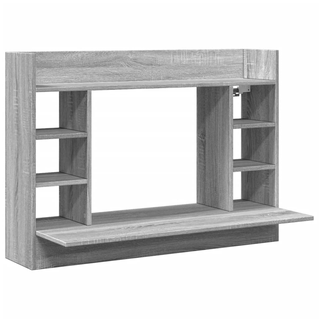 Væghængt Skrivebord 105X48X75 Cm Konstrueret Træ