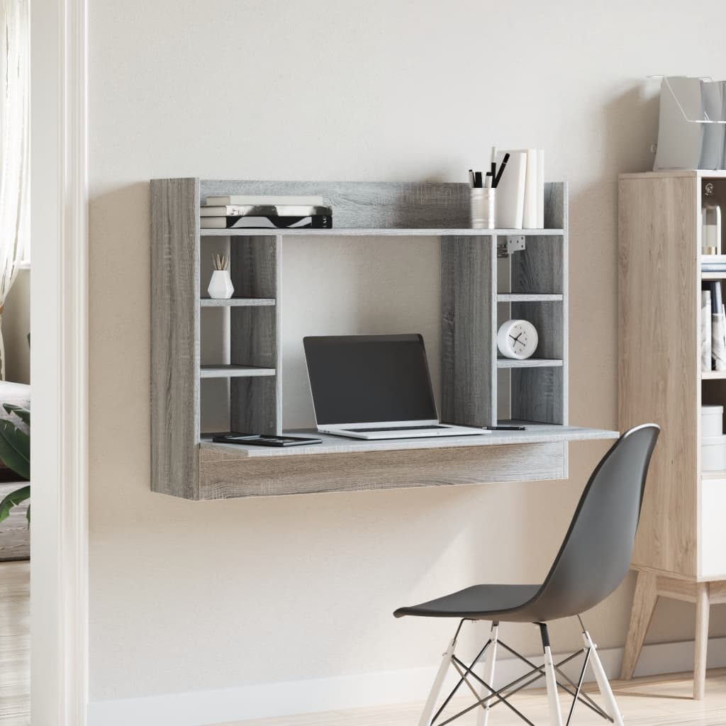Væghængt Skrivebord 105X48X75 Cm Konstrueret Træ