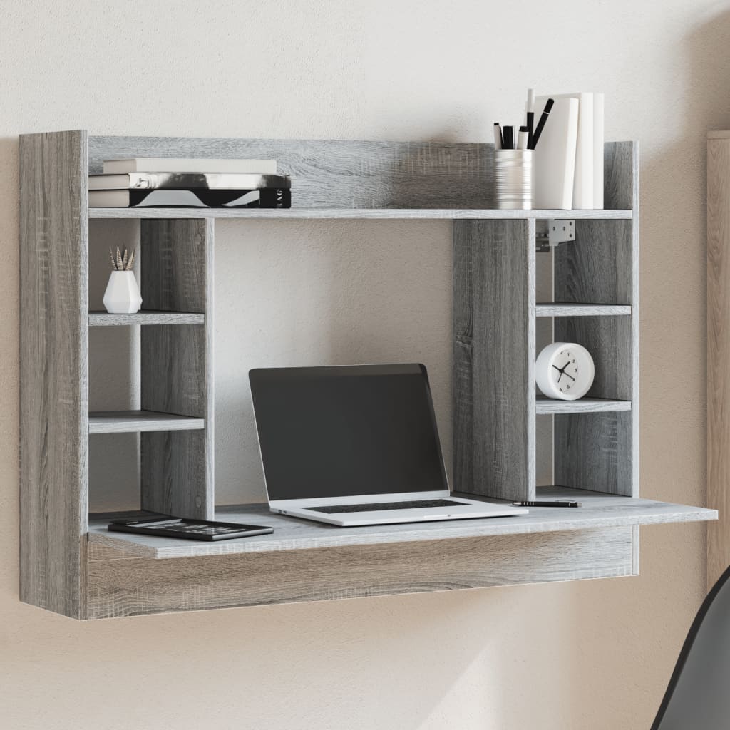 Væghængt Skrivebord 105X48X75 Cm Konstrueret Træ