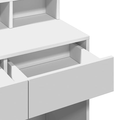 Makeupbord Med Led-Lys 80X41X134,5 Cm