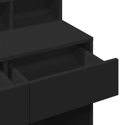 Makeupbord Med Led-Lys 80X41X134,5 Cm