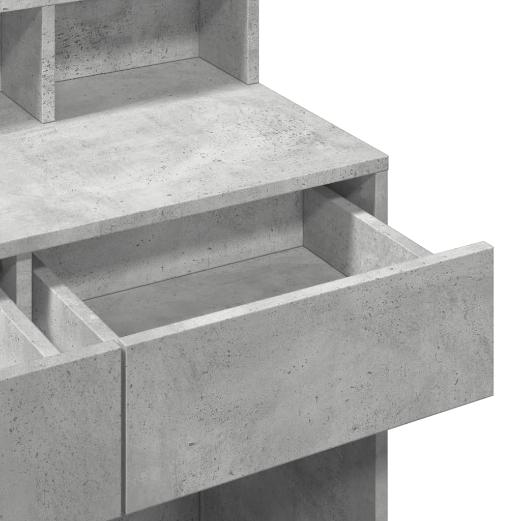 Makeupbord Med Led-Lys 80X41X134,5 Cm