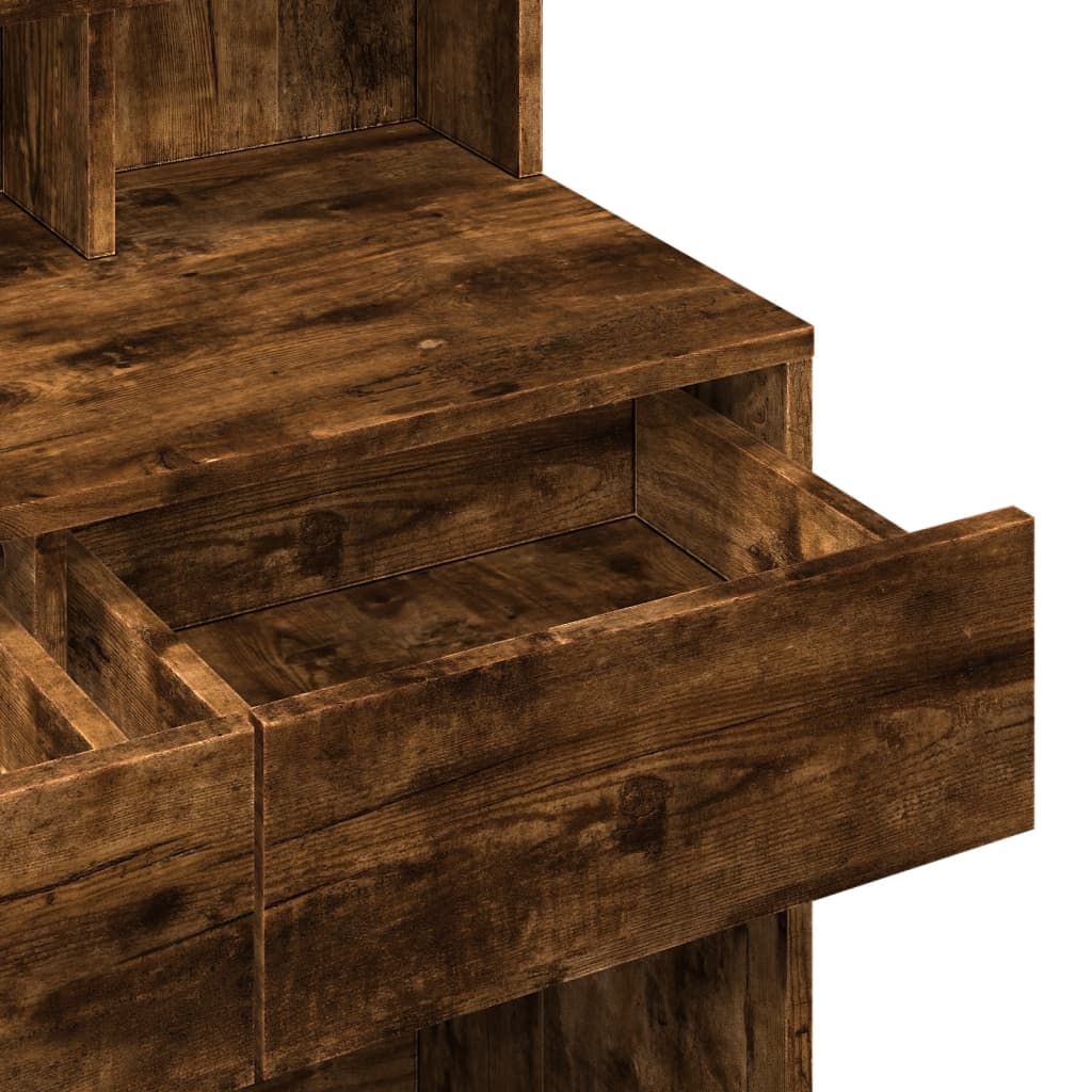 Makeupbord Med Led-Lys 80X41X134,5 Cm