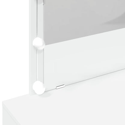 Makeupbord Med Led-Lys 100X40X120 Cm