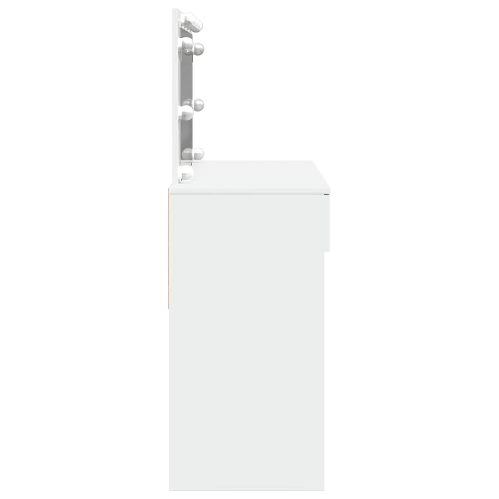 Makeupbord Med Led-Lys 100X40X120 Cm