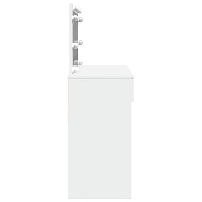 Makeupbord Med Led-Lys 100X40X120 Cm