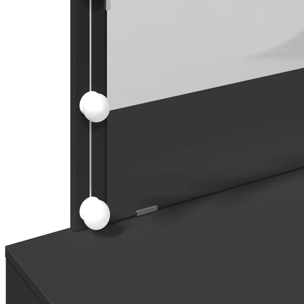 Makeupbord Med Led-Lys 100X40X120 Cm