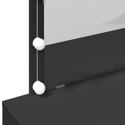 Makeupbord Med Led-Lys 100X40X120 Cm