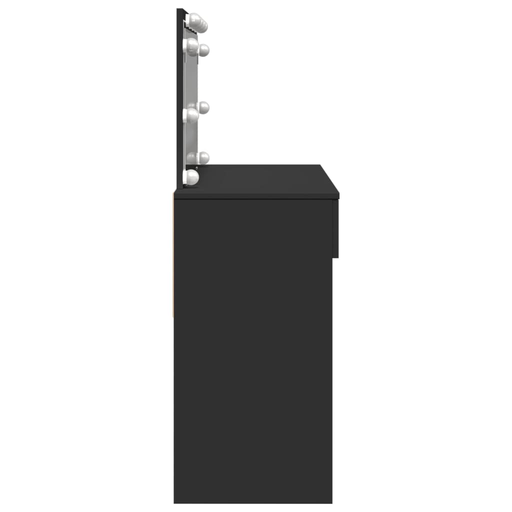 Makeupbord Med Led-Lys 100X40X120 Cm