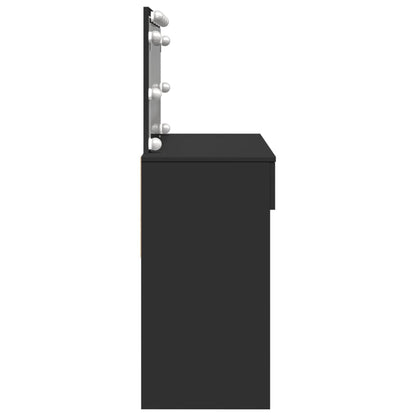 Makeupbord Med Led-Lys 100X40X120 Cm