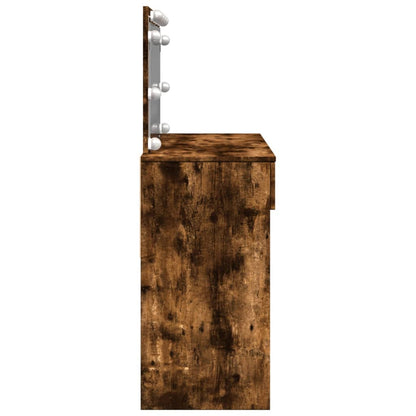 Makeupbord Med Led-Lys 100X40X120 Cm