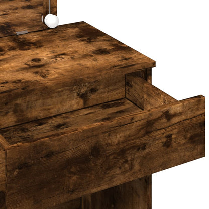 Makeupbord Med Led-Lys 100X40X120 Cm