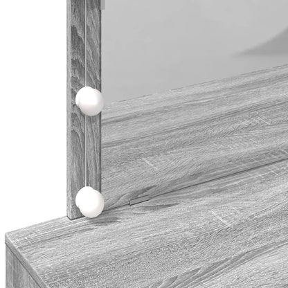 Makeupbord Med Led-Lys 100X40X120 Cm