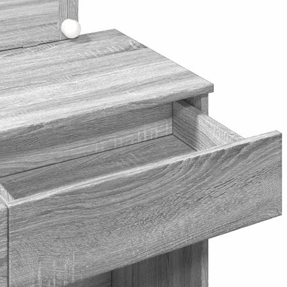 Makeupbord Med Led-Lys 100X40X120 Cm