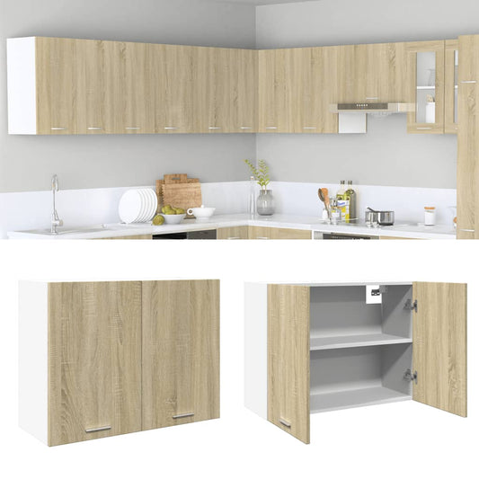 Vægskab 80X31X60 Cm Konstrueret Træ Sonoma-Eg