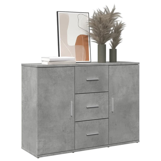 Skænk 90,5X29,5X65 Cm Konstrueret Træ Betongrå