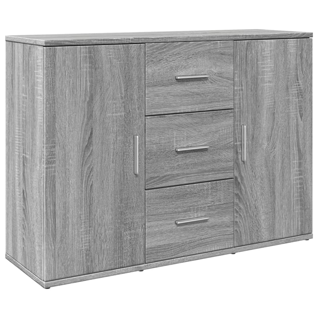 Skænk 90,5X29,5X65 Cm Konstrueret Træ Grå Sonoma-Eg