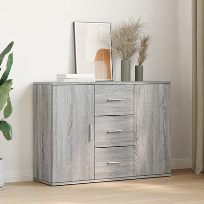 Skænk 90,5X29,5X65 Cm Konstrueret Træ Grå Sonoma-Eg