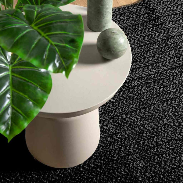 Gulvtæppe Zizur 100X200Cm Jute-Look Indendørs Udendørs Antracitgrå