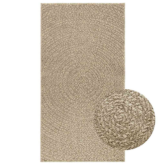 Gulvtæppe Zizur Jute-Look Indendørs Og Udendørs Beige
