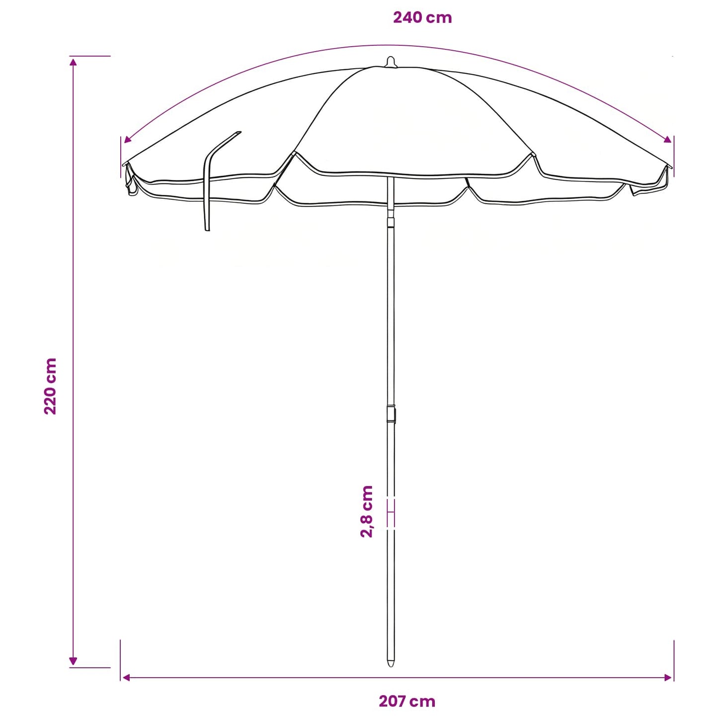 Havesol 170t Polyester - Billede 8