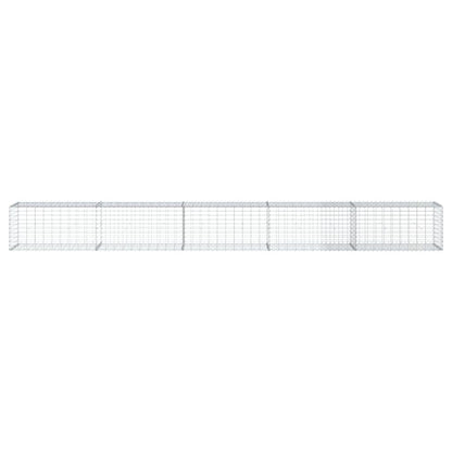 Gabionkurv Med Cover 500x50x50 Cm Galvaniseret Jern - Billede 3