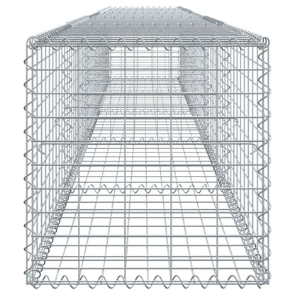 Gabionkurv Med Cover 500x50x50 Cm Galvaniseret Jern - Billede 4