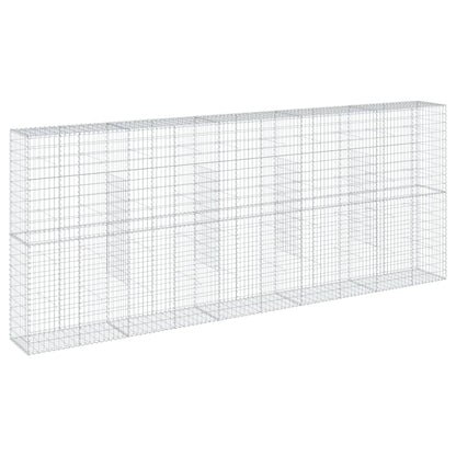 Gabionkurv Med Cover 500x50x200 Cm Galvaniseret Jern - Billede 2