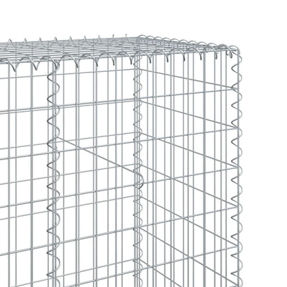 Gabionkurv Med Cover 500x50x200 Cm Galvaniseret Jern - Billede 6