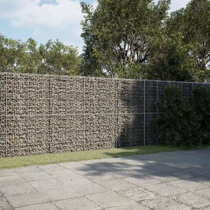Gabionkurv Med Cover 500x50x200 Cm Galvaniseret Jern - Hovedbillede