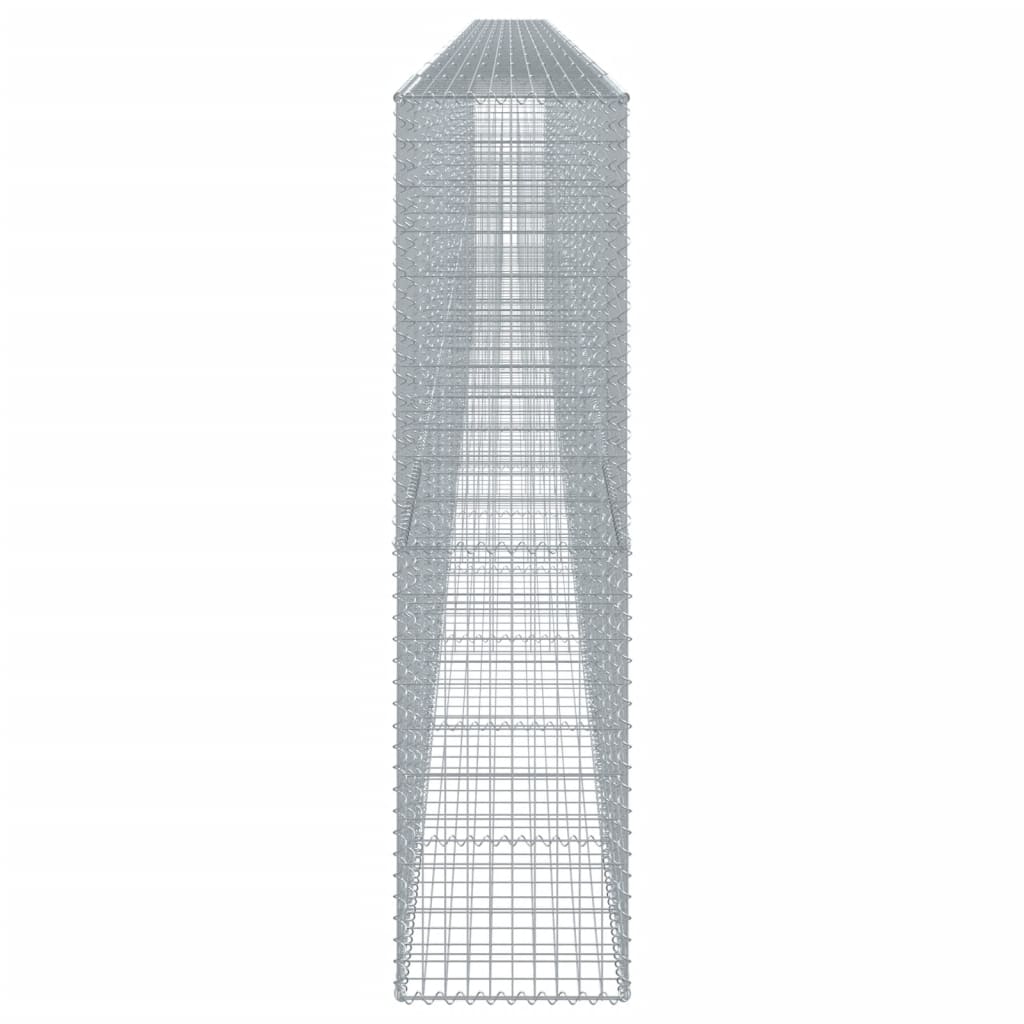 Gabionkurv Med Cover 1200x50x200 Cm Galvaniseret Jern - Billede 4