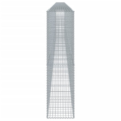Gabionkurv Med Cover 1200x50x200 Cm Galvaniseret Jern - Billede 4